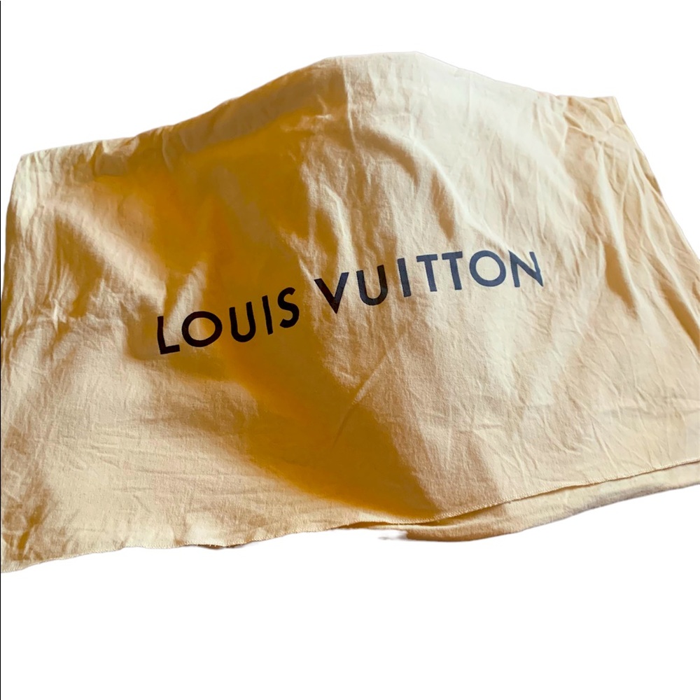 Extra Large  31in x 20 inche fold over Louis Vuitton dust bag